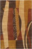 Chandra Rugs Daisa 100% Wool Hand-Tufted Contemporary Rug Brown/Tan 7'9 x 10'6