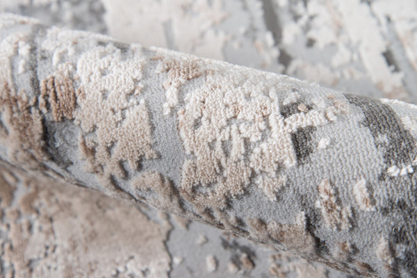 Momeni Dalston DAL-2 Machine Made Transitional Abstract Indoor Area Rug Grey 8'6" x 13' DALSTDAL-2GRY860D