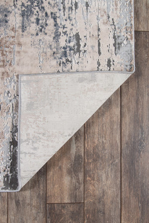 Momeni Dalston DAL-2 Machine Made Transitional Abstract Indoor Area Rug Grey 8'6" x 13' DALSTDAL-2GRY860D