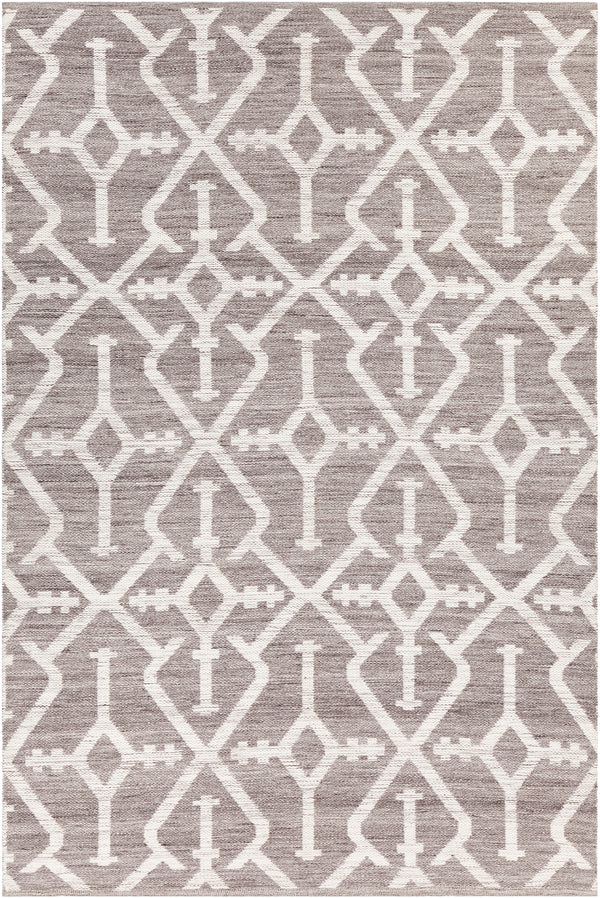 Chandra Rugs Dani 100% Recycled Polyester Hand-Woven Contemporary Rug Brown/Beige 7'9 x 10'6