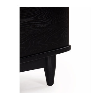 Union Home Daniel Media Stand Charcoal Oil Finish FSC Certified Oak Wood