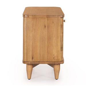 Union Home Daniel Media Stand Natural Oil Finish FSC Certified Oak Wood