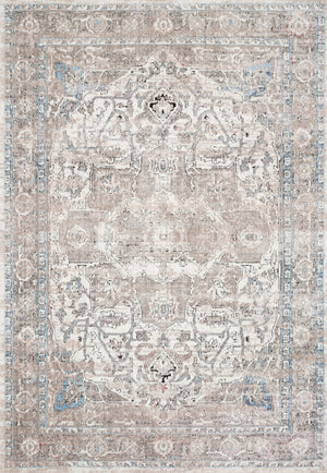 Loloi Dante DN-05 100% Polyester Pile Power Loomed Transitional Rug DANTDN-05IVSN96D3