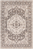 Chandra Rugs Daphne Wool + Viscose Hand-Woven Traditional Rug Brown/Tan/White 7'9 x 10'6