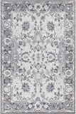 Chandra Rugs Daphne Wool + Viscose Hand-Woven Traditional Rug Grey/Black/White 7'9 x 10'6
