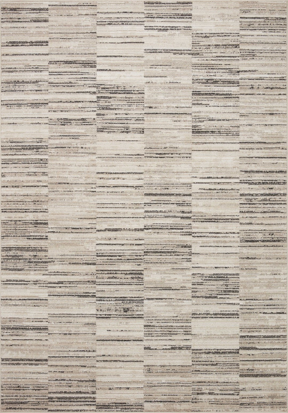 Loloi Loloi II Darby DAR-01 Transitional Power Loomed Rug Charcoal / Sand 11'-6" x 15'
