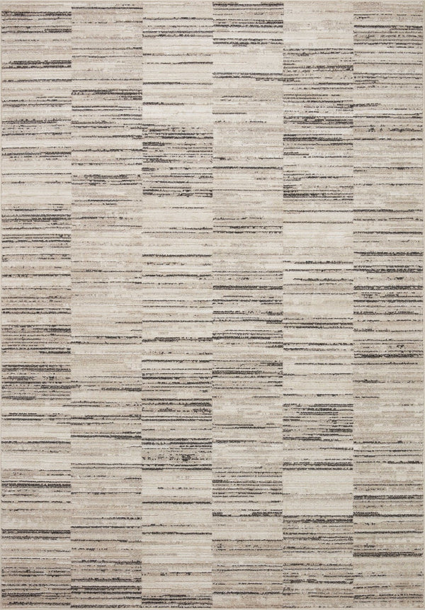 Loloi Loloi II Darby DAR-01 Transitional Power Loomed Rug Charcoal / Sand 11'-6" x 15'