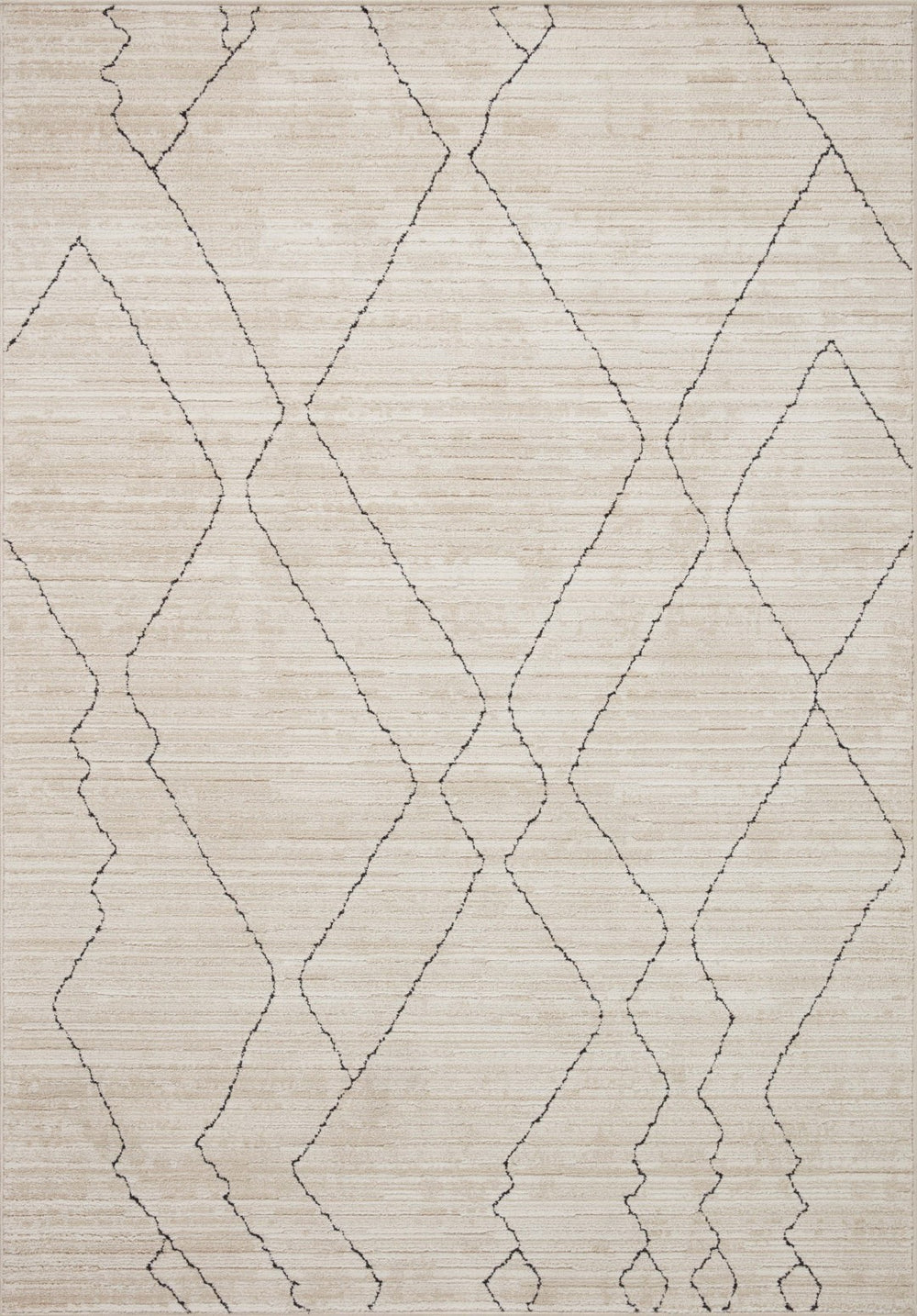 Loloi Loloi II Darby DAR-03 Transitional Power Loomed Rug Sand / Charcoal 11'-6" x 15'