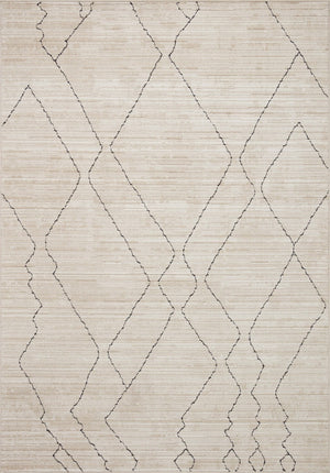 Loloi Loloi II Darby DAR-03 Transitional Power Loomed Rug Sand / Charcoal 11'-6" x 15'