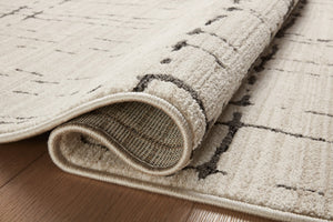 Loloi Loloi II Darby DAR-06 Transitional Power Loomed Rug Sand / Dk. Grey 11'-6" x 15'