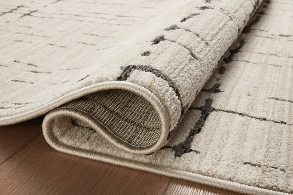 Loloi Loloi II Darby DAR-06 Transitional Power Loomed Rug Sand / Dk. Grey 11'-6" x 15'
