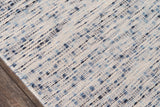 Momeni Erin Gates Dartmouth DRT-1 Hand Woven Contemporary Abstract Indoor Area Rug Blue 9' x 12' DARTMDRT-1BLU90C0