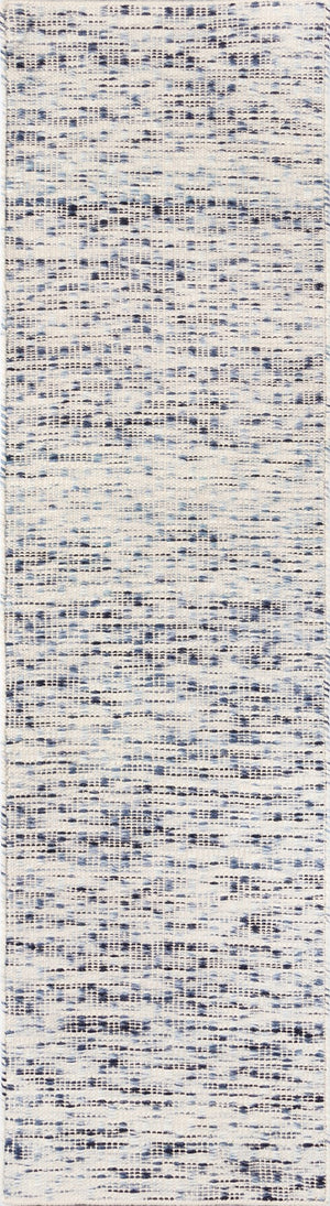 Momeni Erin Gates Dartmouth DRT-1 Hand Woven Contemporary Abstract Indoor Area Rug Blue 9' x 12' DARTMDRT-1BLU90C0