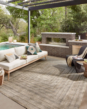 Loloi Loloi II Dawn DAW-01 Indoor/Outdoor Power Loomed Rug Natural 11'-4" x 15'