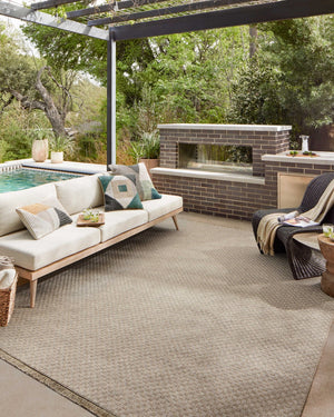 Loloi Loloi II Dawn DAW-02 Indoor/Outdoor Power Loomed Rug Natural 11'-4" x 15'