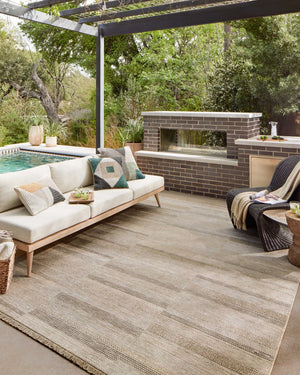 Loloi Loloi II Dawn DAW-03 Indoor/Outdoor Power Loomed Rug Natural 11'-4" x 15'