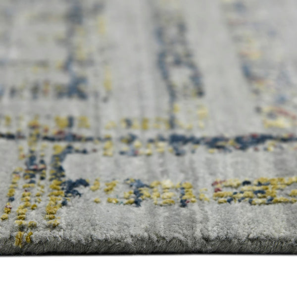 AMER Rugs Dazzle DAZ-113 Hand-Knotted Geometric Transitional Area Rug Yellow 10' x 14'