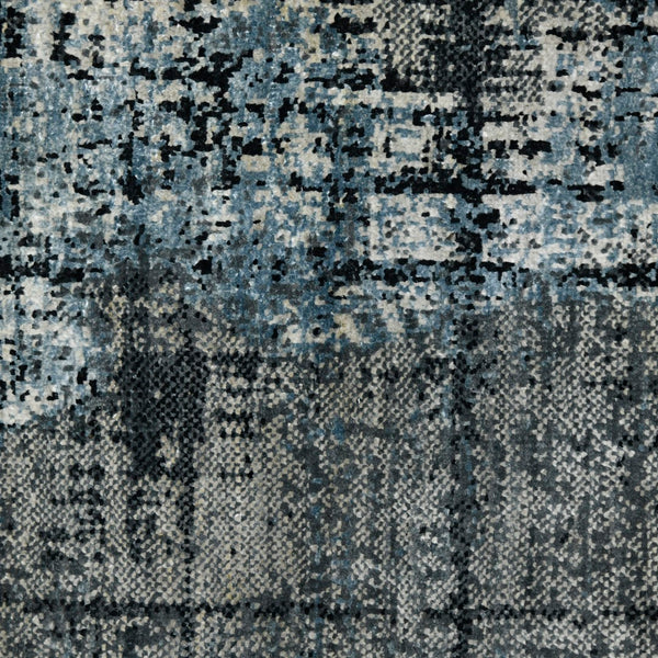 AMER Rugs Dazzle DAZ-123 Hand-Knotted Abstract Transitional Area Rug Blue 10' x 14'