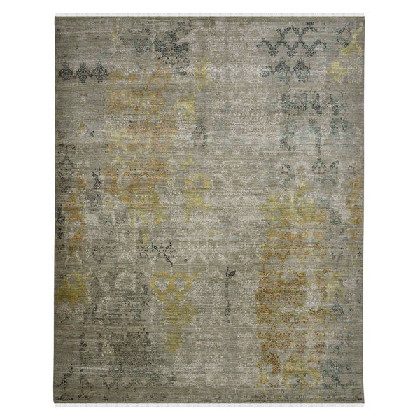 AMER Rugs Dazzle DAZ-6 Hand-Knotted Geometric Transitional Area Rug Tan 10' x 14'