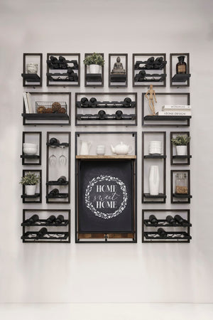 LH Imports D-Bodhi Metal Frame Wall Box DBA54-BLK