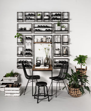 LH Imports D-Bodhi Metal Frame Wall Box DBA54-BLK