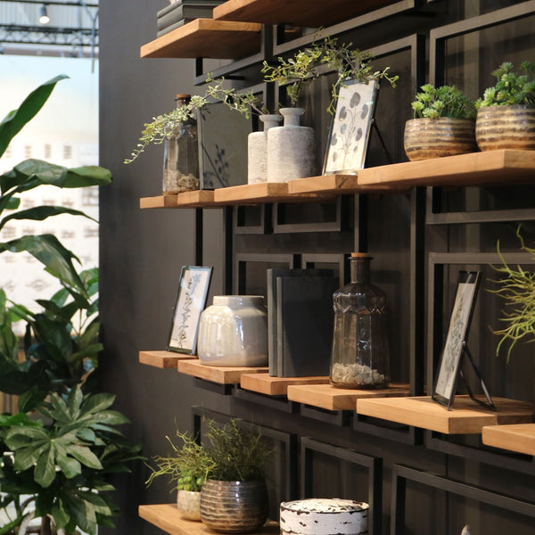 LH Imports D-Bodhi Metal Frame Wall Box- Natural, Type B DBA55