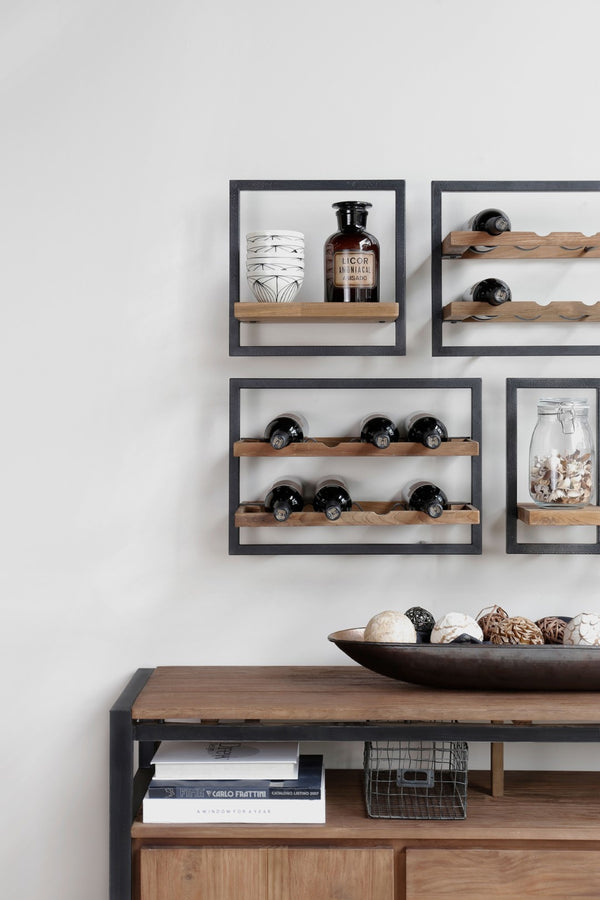 LH Imports D-Bodhi Metal Frame Wall Box- Natural, Type B DBA55