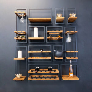 LH Imports D-Bodhi Metal Frame Wall Box- Natural, Type B DBA55