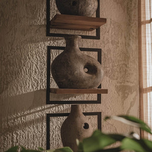 LH Imports D-Bodhi Metal Frame Wall Box- Natural, Type B DBA55