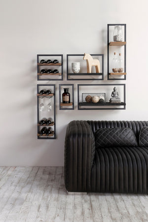 LH Imports D-Bodhi Metal Frame Wall Box DBA57-BLK