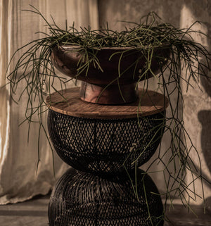 LH Imports D-Bodhi Wave Side Table DBA96-BLK