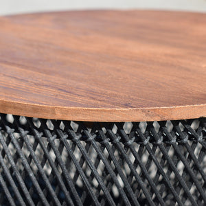 LH Imports D-Bodhi Wave Side Table DBA96-BLK