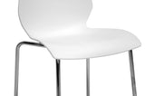 Baxton Studio Overlea White Plastic Modern Dining Chair (Set of 2)