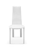 Allison Dining Chair White Hard Leather Matching Stitching