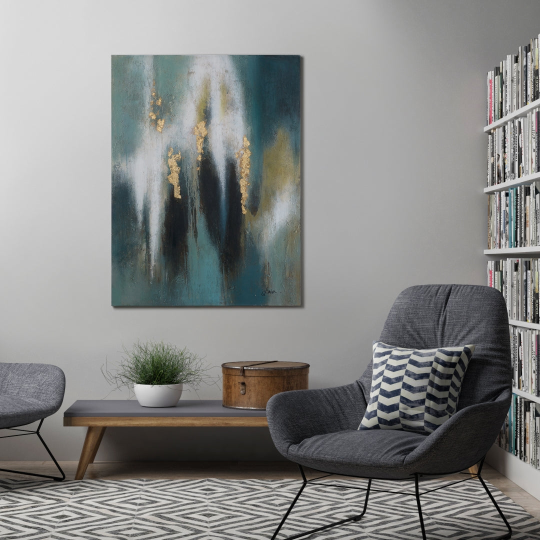 Yosemite Home Decor Jay Abstract Painting - Thumbnail 3