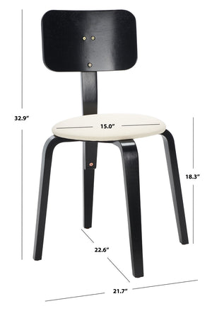 Safavieh Jo Upholstered Stackable Dining Chair DCH1010B-SET2