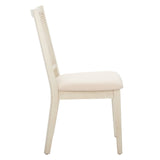 Safavieh Margo Dining Chair - Set of 2 White Washed / White Wood DCH1012A-SET2