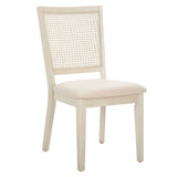 Safavieh Margo Dining Chair - Set of 2 White Washed / White Wood DCH1012A-SET2