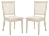 Safavieh Margo Dining Chair - Set of 2 White Washed / White Wood DCH1012A-SET2