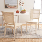 Safavieh Margo Dining Chair - Set of 2 White Washed Wood DCH1012C-SET2