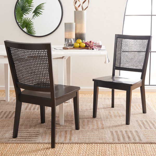 Safavieh Margo Dining Chair - Set of 2 Black  Wood DCH1012D-SET2