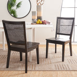 Safavieh Margo Dining Chair - Set of 2 Black  Wood DCH1012D-SET2