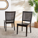 Safavieh Margo Dining Chair - Set of 2 Black  Wood DCH1012D-SET2