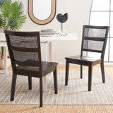 Safavieh Toril Dining Chair - Set of 2 Black Wood DCH1013C-SET2