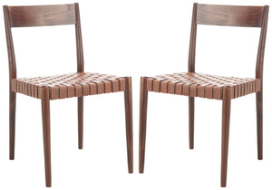 Set of 2 - Eluned Leather Dining Chair