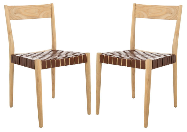 Set of 2 - Eluned Leather Dining Chair