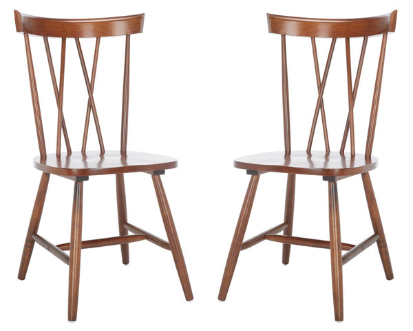 Friar Dining Chairs Set of 2 - Classic-Contemporary Windsor Design for Elegant Dining Spaces