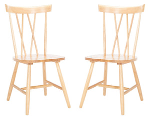 Friar Dining Chairs Set of 2 - Classic-Contemporary Windsor Design for Elegant Dining Spaces