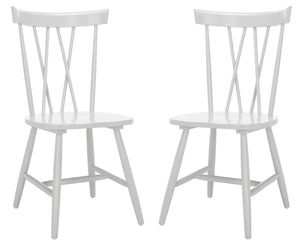 Friar Dining Chairs Set of 2 - Classic-Contemporary Windsor Design for Elegant Dining Spaces