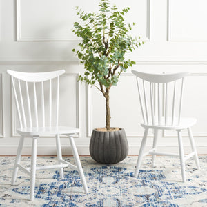 Safavieh Jodan Dining Chair - Set of 2 White Wood DCH1404B-SET2